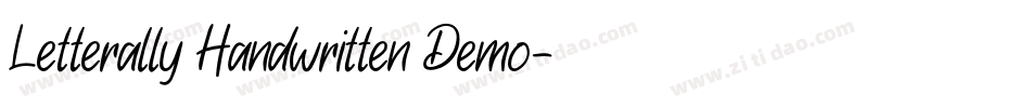 Letterally Handwritten Demo字体转换